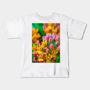 Beautiful Butterfly Flower Kids T-Shirt